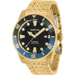 Invicta Pro Diver Ανδρικό Ρολόι Αυτόματο με Χρυσό Μεταλλικό Μπρασελέ 39761