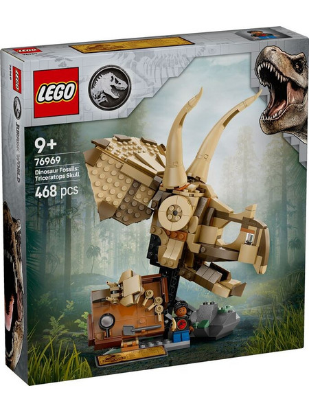 Lego Jurassic World Dinosaur Fossils: Triceratops Skull για 9+ Ετών 76969