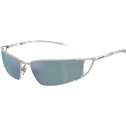 Arnette AN3093 736Y7 Ανδρικά Γυαλιά Ηλίου Ορθογώνια Μεταλλικά Ασημί με Μαύρο Φακό