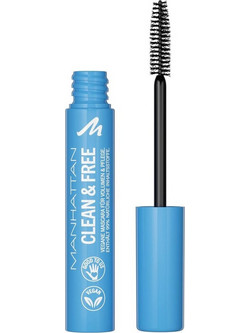 Manhattan Clean & Free 1010N Black Mascara για Μήκος & Όγκο 7ml