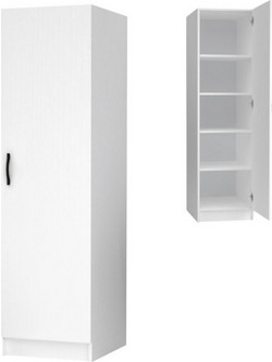 Megapap Μονόφυλλη Ντουλάπα Ρούχων Victoria Λευκή 50x60x181cm GP028-0124,1