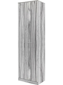 ArteLibre Μονόφυλλη Ντουλάπα Ρούχων Margrete Γκρι 48x40x180cm 14370118