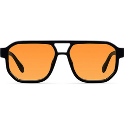 Meller SE-TUTORANGE Ανδρικά Γυαλιά Ηλίου Aviator Κοκάλινα Μαύρα με Πορτοκαλί Φακό