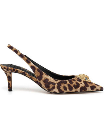 Kurt Geiger Belgravia Γόβες Slingback με Τακούνι Στιλέτο Καφέ Μπεζ 9786939289