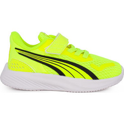 Puma Pounce Lite Παιδικά Sneakers Lime Μαύρα 401516-02