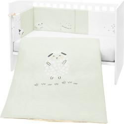 KikkaBoo Sleepy Sheep Σετ Κούνιας Mint/Green 2τμχ 41101020125