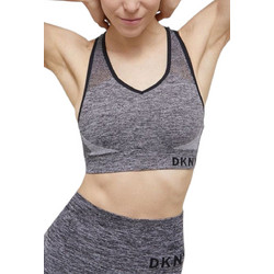 DKNY Αθλητικό Μπουστάκι με Μέτρια Στήριξη Ανθρακί DP0T5945-HGR