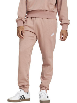 Adidas Essentilas Ανδρικό Παντελόνι Φόρμας Fleece με Λάστιχο Ροζ IN6071