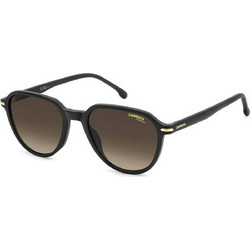 Carrera CA342S 00386 Ανδρικά Γυαλιά Ηλίου Στρογγυλά Κοκάλινα Μαύρα με Μαύρο Degradee Φακό