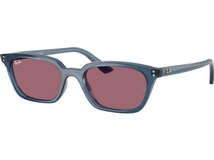 Ray-Ban RB4456 68121A Γυναικεία Γυαλιά Ηλίου Τετράγωνα Κοκάλινα Μπλε με Ροζ Φακό
