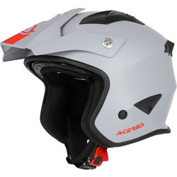 Acerbis Aria Grigio Chiaro White Κράνος Μηχανής Jet 1050gr