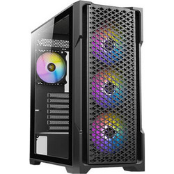 Antec ΑΧ90 Black Gaming Midi Tower Κουτί Υπολογιστή RGB με Πλαϊνό Παράθυρο