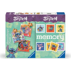Παιδικό Puzzle Ravensburger Memory & Puzzle Disney Lilo & Stitch 25 + 36 +49 Κομμάτια