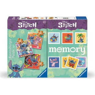 Παιδικό Puzzle Ravensburger Memory & Puzzle Disney Lilo & Stitch 25 + 36 +49 Κομμάτια