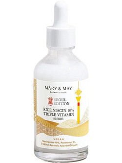 Mary & May Rice Niacin 10% Triple Vitamin Serum Προσώπου για Λάμψη με Βιταμίνη C Βιταμίνη E & Νιασιναμίδη 80ml
