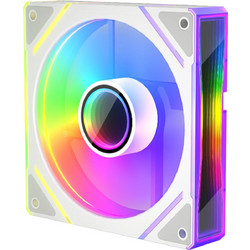 1stPlayer Infinity Mirror Case Fan 120mm με Σύνδεση 3-Pin 4-Pin PWM White