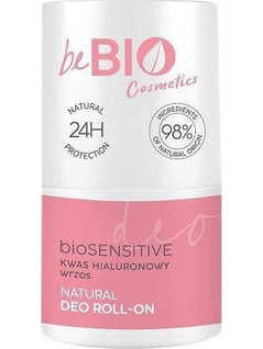 BeBio bioSensitive Φυσικό Γυναικείο Αποσμητικό Roll On 24h Χωρίς Αλουμίνιο 50ml