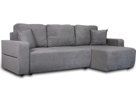InsideHome Amaretto Γωνιακός Καναπές Κρεβάτι Αναστρέψιμη Γωνία με Αποθηκευτικό Χώρο Γκρι 240x149cm 0011.MS21