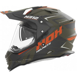 NOX N312 Vapo Khaki Orange Κράνος Μηχανής On / Off 1630gr