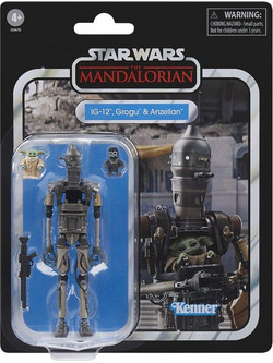 Hasbro Star Wars The Mandalorian Vintage Collection IG-12, Grogu & Anzellan 3-Pack Φιγούρα Δράσης για 4+ Ετών 10cm