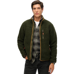 Superdry Ανδρική Ζακέτα Fleece με Φερμουάρ Χακί M2014140A-1KM
