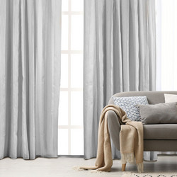 WhiteEgg Κουρτίνα Παραθύρου με Τρέσα 270x280 K0192-3 Light Grey