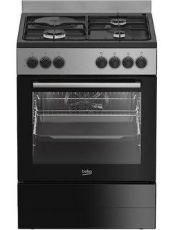 Beko FBE63131XCS Κουζίνα Ηλεκτρική 72lt με Εστίες Αερίου & Ρεύματος 60cm