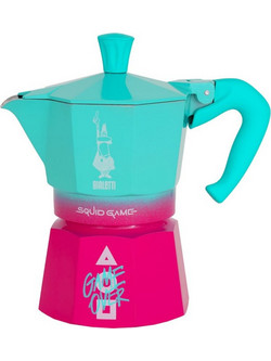 Bialetti Moka Express Squid Game Μπρίκι Espresso 6Cups Πολύχρωμο