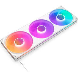 NZXT F420 RGB Core Case Fan 140mm ARGB με Σύνδεση 4-Pin PWM 3τμχ White