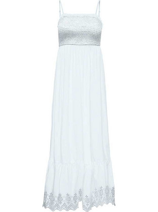 Only Maxi Καλοκαιρινό Καθημερινό Φόρεμα Λευκό 15343773