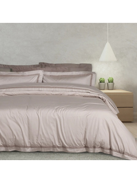 Das Home Σετ Σεντόνια King Size Βαμβακοσατέν 250x270 Executive 1700 Taupe