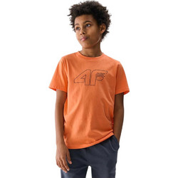 4F Παιδικό T-Shirt Κοντομάνικο Πορτοκαλί 4FJWSS25TTSHM2185-70S