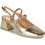 Moony Mood Estelia Γόβες Slingback Δερμάτινες με Χοντρό Χαμηλό Τακούνι Χρυσές EPT1050380