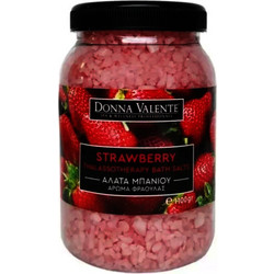 Donna Valente Thalassotherapy Strawberry Άλατα Μπάνιου Κρύσταλλοι 1kg