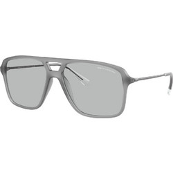 Armani Exchange AX4150SU-836387 Ανδρικά Γυαλιά Ηλίου Aviator Μεταλλικά Γκρι με Μαύρο Φακό
