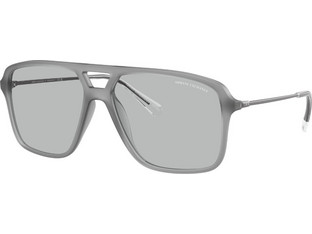 Armani Exchange AX4150SU-836387 Ανδρικά Γυαλιά Ηλίου Aviator Μεταλλικά Γκρι με Μαύρο Φακό