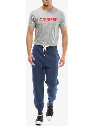 Converse Ανδρικό Παντελόνι Φόρμας με Λάστιχο Navy Μπλε 10002135-414