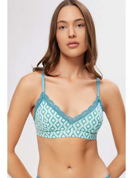 Minerva Bralette χωρίς Μπανέλα Τιρκουάζ 90-8152B-290