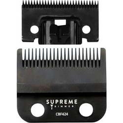 Supreme Trimmer Stainless Steel Fade Blade Black Ανταλλακτικά Κουρευτικής Μηχανής
