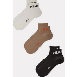 Fila Γυναικείες Κάλτσες Κοντές Ταμπά Μαύρες Λευκές 3Pack F6789-436