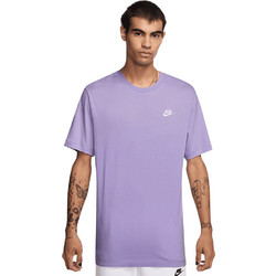 Nike Sportswear Club Ανδρικό Αθλητικό T-Shirt Μωβ AR4997-515