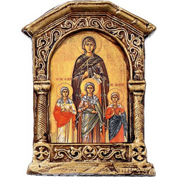 Μπομπονιέρα Βάπτισης Εικόνα Αγιογραφία από Κεραμικό M9335-1