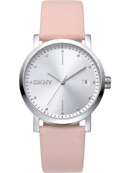 DKNY Soho Midi Γυναικείο Ρολόι με Ροζ Δερμάτινο Λουράκι DK1L036L0015