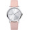 DKNY Soho Midi Γυναικείο Ρολόι με Ροζ Δερμάτινο Λουράκι DK1L036L0015