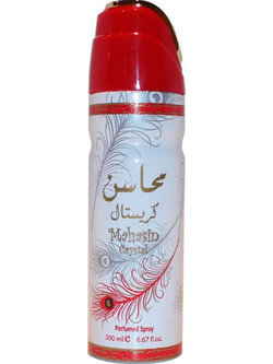 Lattafa Mahasin Crystal Γυναικείο Αποσμητικό Spray Χωρίς Αλουμίνιο 200ml