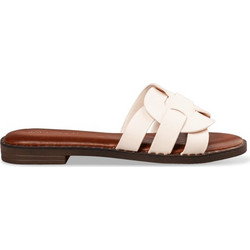 Envie Shoes Δερμάτινα Γυναικεία Σανδάλια Λευκά E96-21343-10