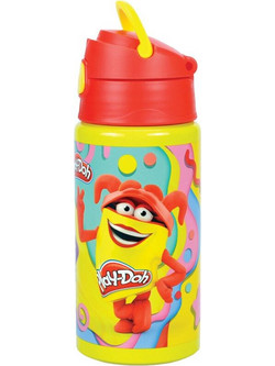 Gim Play-Doh Παιδικό Παγούρι Αλουμινίου με Καλαμάκι Κίτρινο 500ml