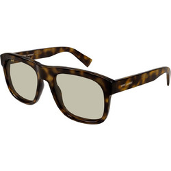 Saint Laurent SL558 013 Ανδρικά Γυαλιά Ηλίου Τετράγωνα Κοκάλινα Ταρταρούγα με Γκρι Φακό