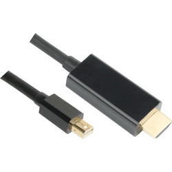 GoGEN Καλώδιο HDMI Male to Mini DisplayPort Male 2m Black