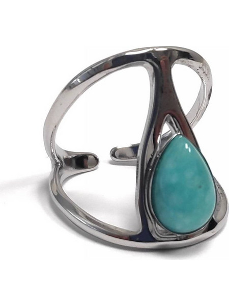 Karma Γυναικείο Δαχτυλίδι από Ατσάλι Ασημί 2322-042A